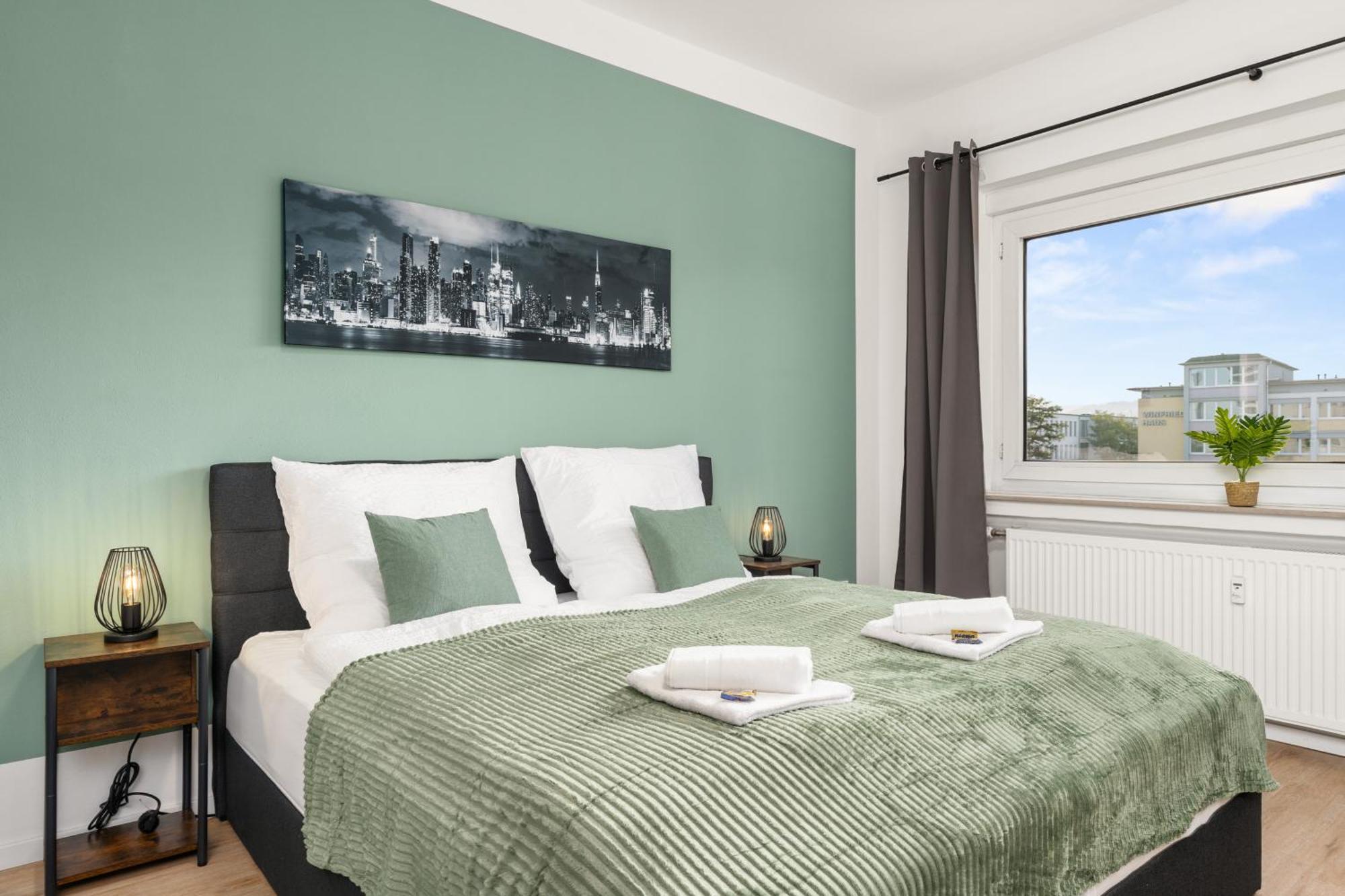 Apartment Homely-apartment Manhattanart, Zentral, Parkplatz, Billard,ps4, Dart, Balkon Bielefeld