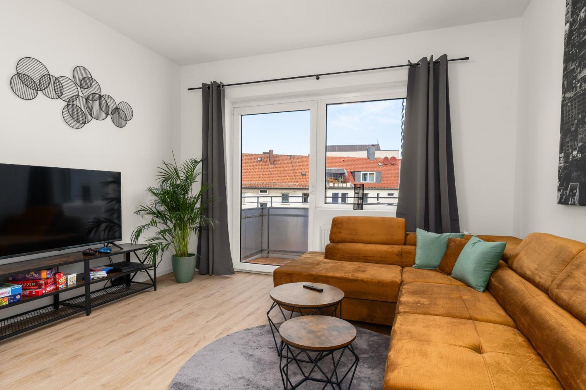 Homely-apartment Manhattanart, Zentral, Parkplatz, Billard,ps4, Dart, Balkon Apartment Bielefeld